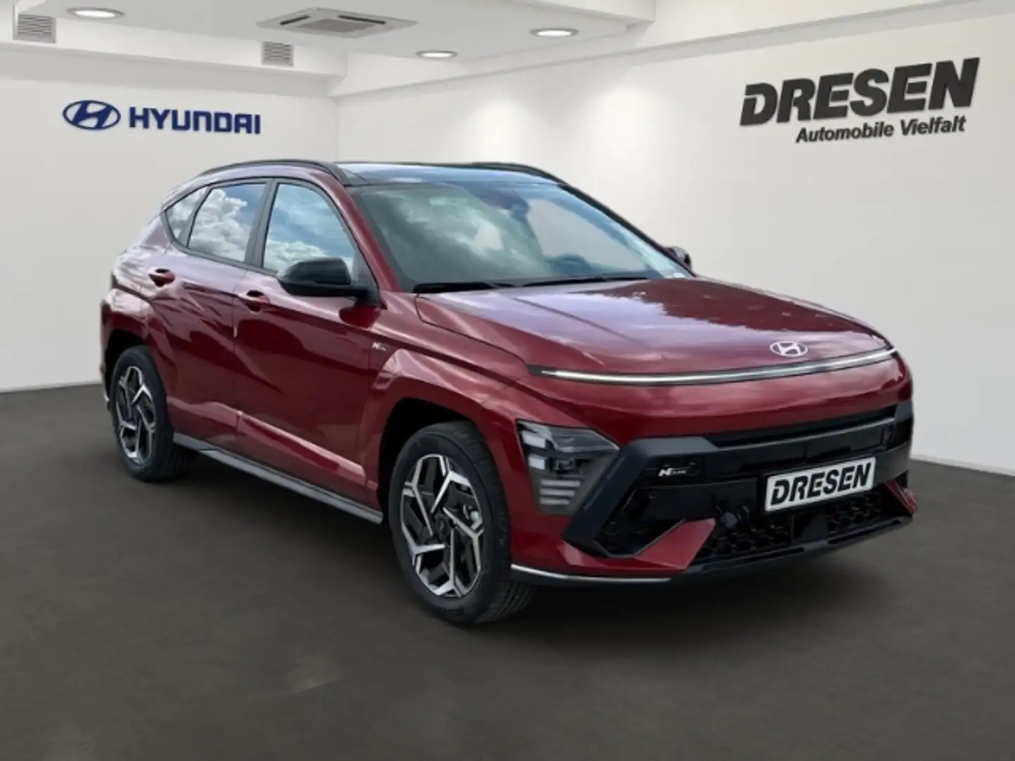 Hyundai KONA 1.6 GDI HEV N-Line Schiebedach SHZ Kamera ACC Rot - 2