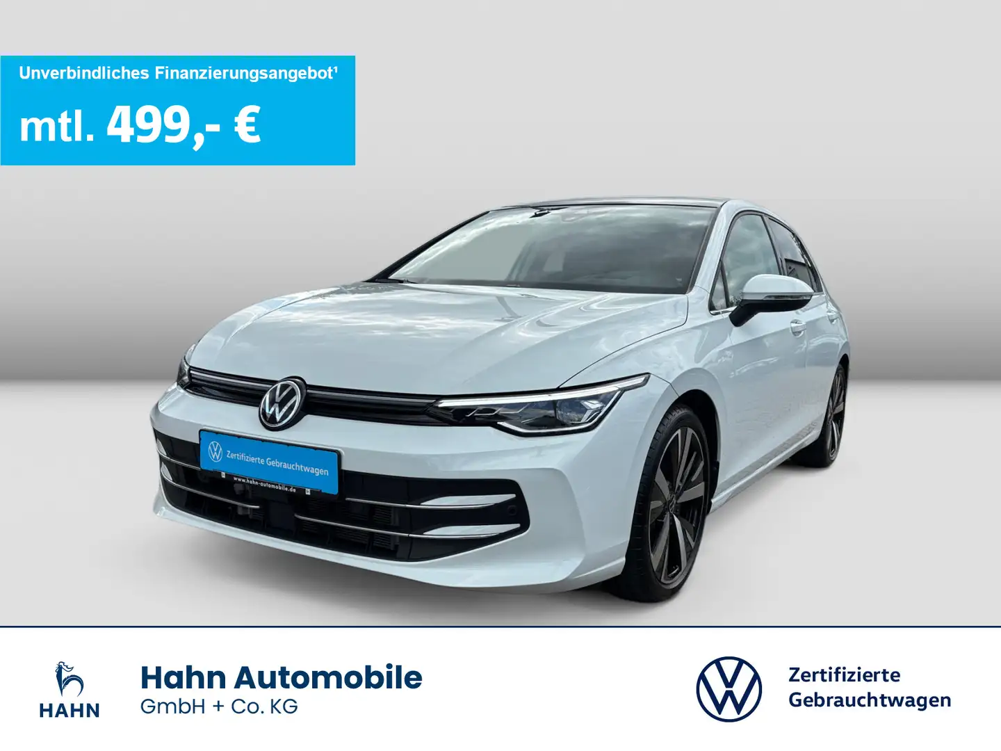 Volkswagen Golf VIII 1.5eTSI DSG Style LED Pano AHK Nav HUD Weiß - 1