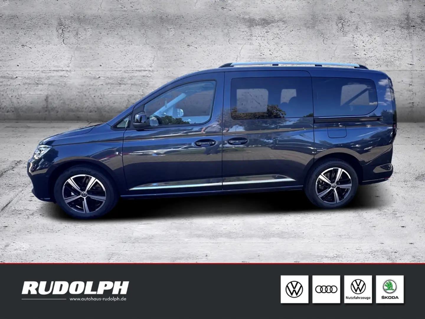 Volkswagen Caddy Style 2.0 TDI 7-Sitzer DSG LED Navi AHK SHZ PDC Blau - 2