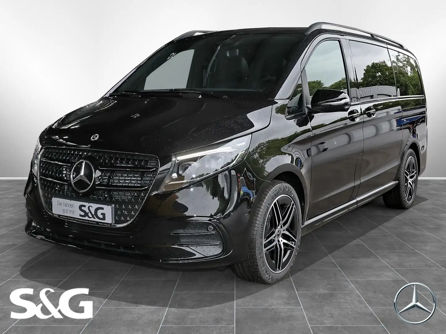 Mercedes-Benz V 300 d 4MATIC EXCLUSIVE Lang MBUX+360°+Pano+AHK Schwarz - 1
