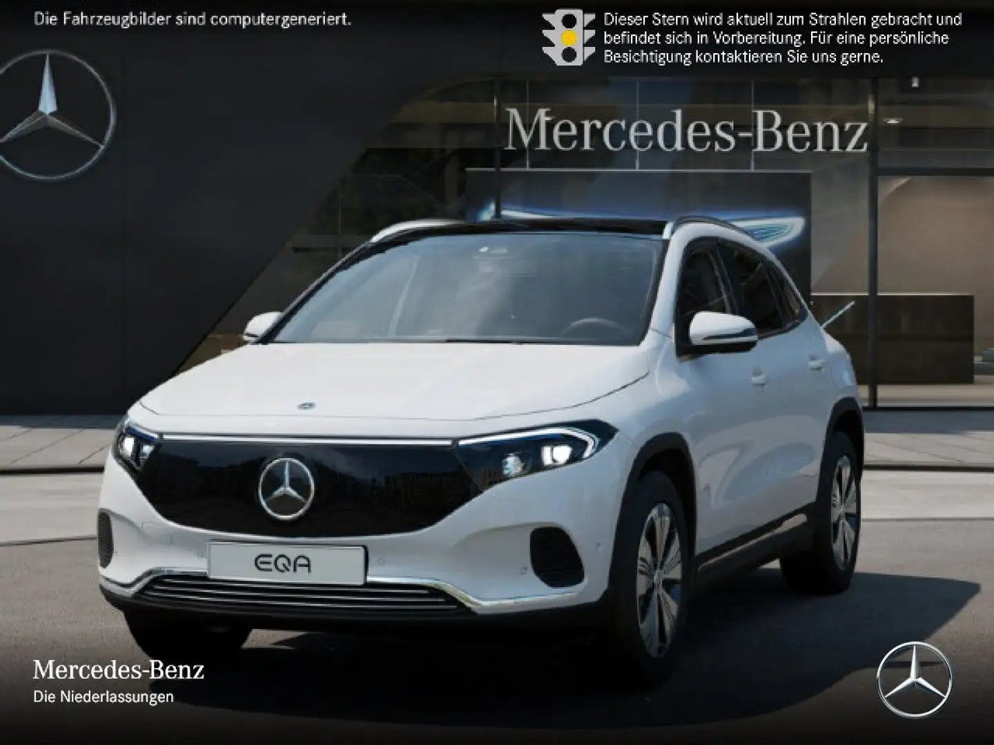 Mercedes-Benz EQA 250 PROG+ADVANCED+PANO+KAMERA+SPUR Weiß - 2