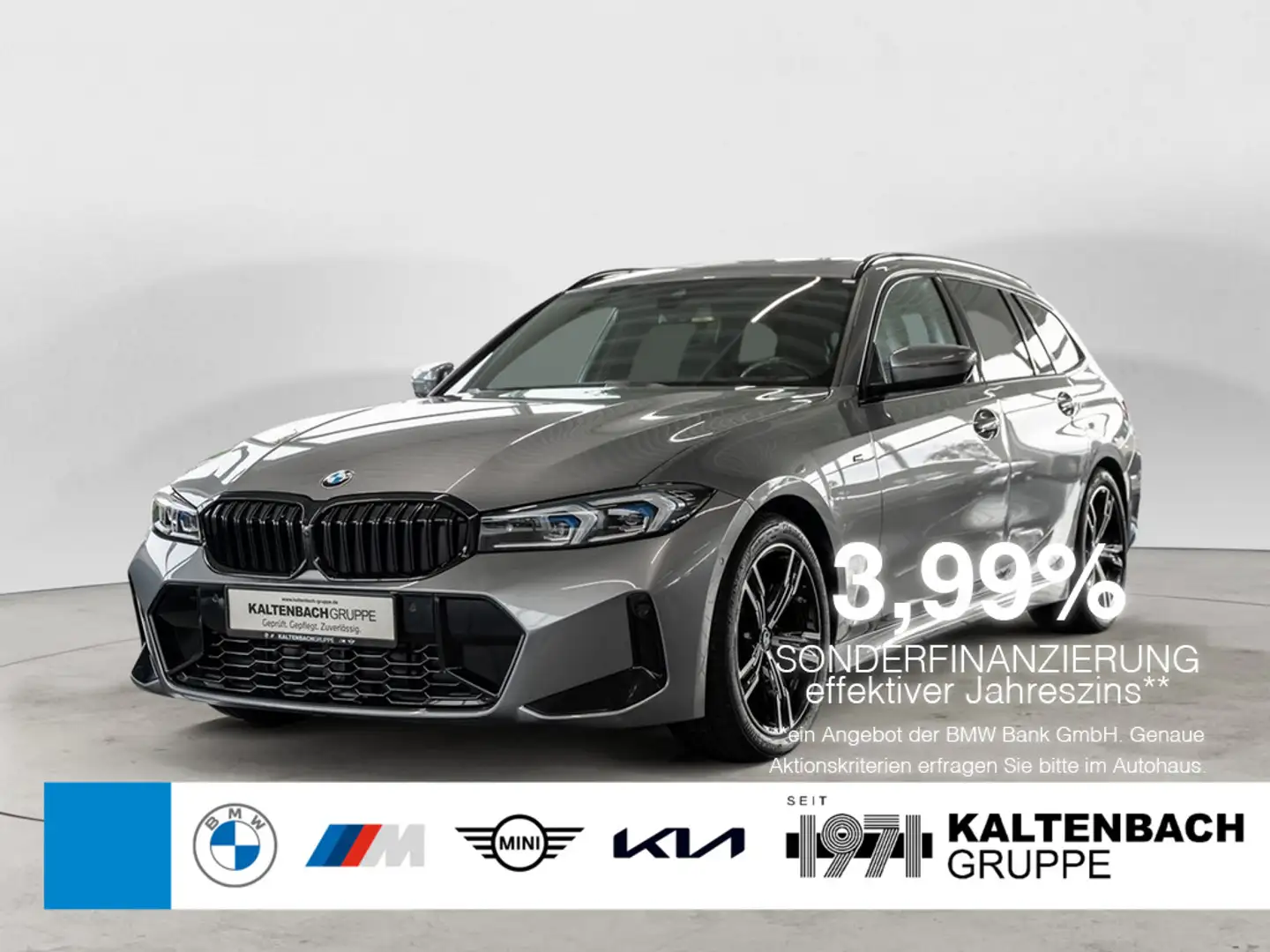 BMW 320 i Touring M-Sport PANO AHK HUD 360° LED Gris - 1