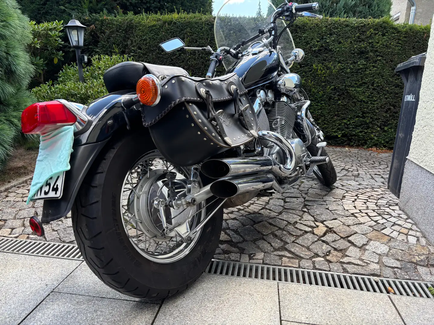 Yamaha XV 535 Virago mit Koffer und Scheibe div. Teile Siyah - 1
