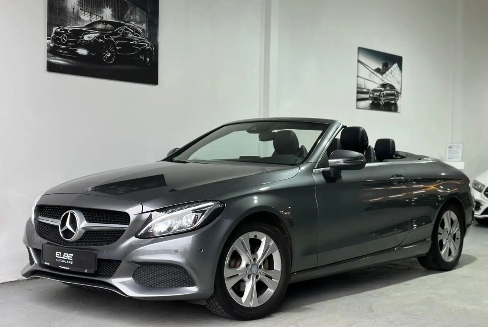 Mercedes-Benz C 180 Cabrio C 180 9G-Tronic EURO6 Voll-Service 2.Hand Grau - 2