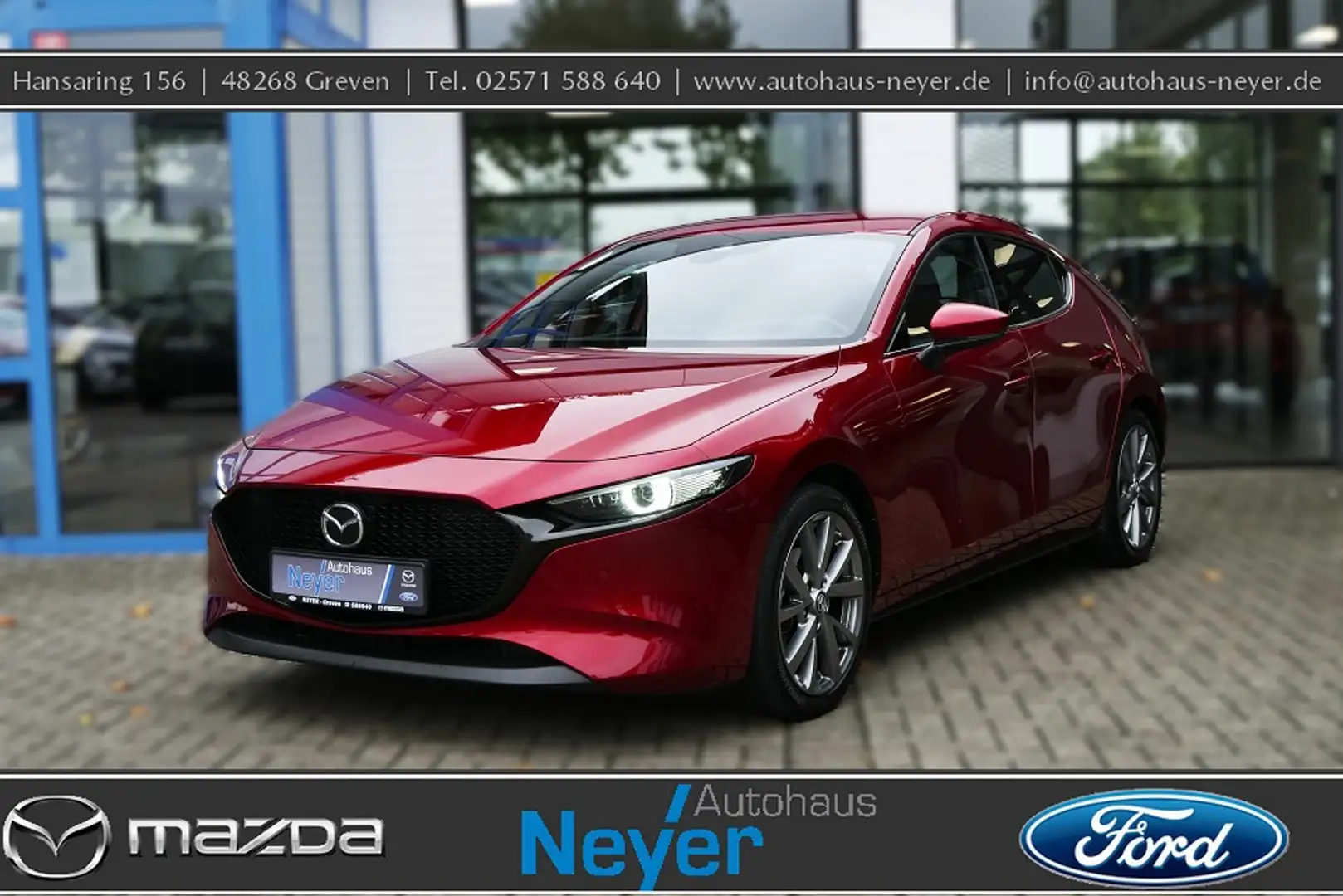 Mazda 3 SKYACTIV-X 2.0 Selection *Bose LED Kamera Navi Led Rouge - 1