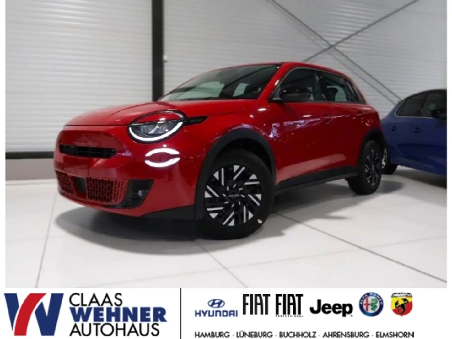 Fiat 600 Red Uconnect LED PDC Klimaauto. Tempom. Rot - 1