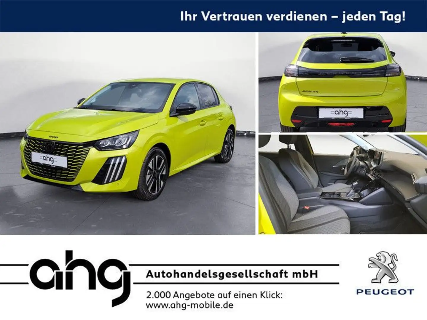 Peugeot 208 PureTech 100 Allure LED Bluetooth PDC Klima Gelb - 1