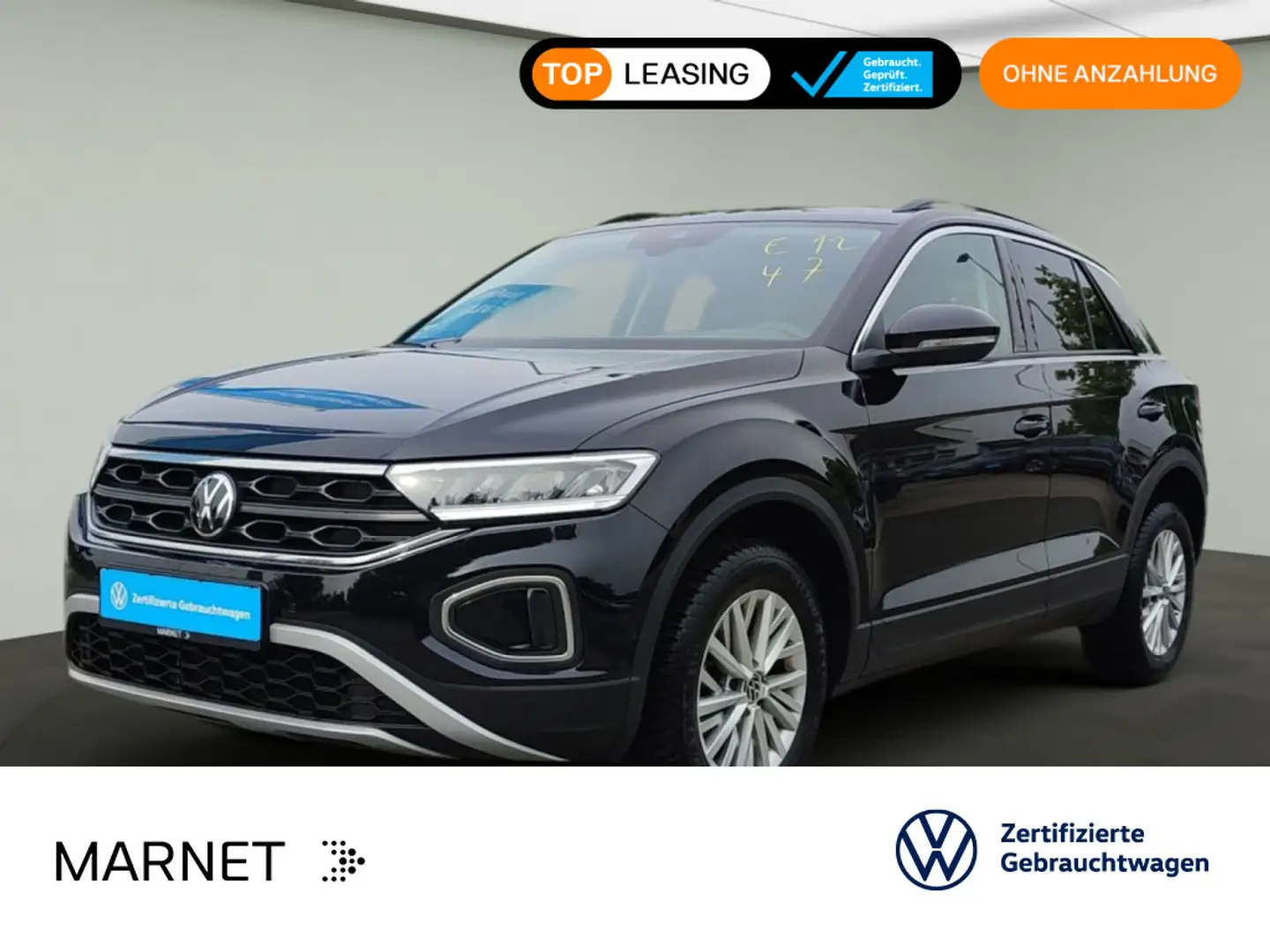 Volkswagen T-Roc Life 1.0 TSI 85kW NAVI*ASG*KAMERA*StandH.* Schwarz - 1