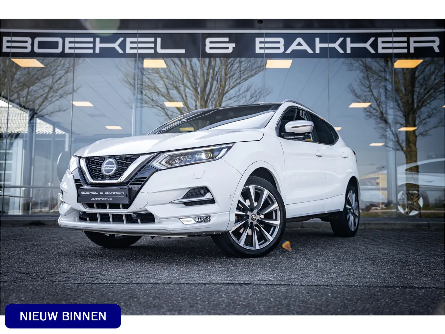 Nissan Qashqai 1.3 DIG-T Tekna + ** Panodak ** Leder ** Trekhaak Wit - 1