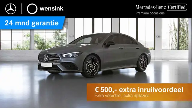 Mercedes-Benz CLA 200 AMG Line | Night | Stoelverwarming | 18" lichtmeta