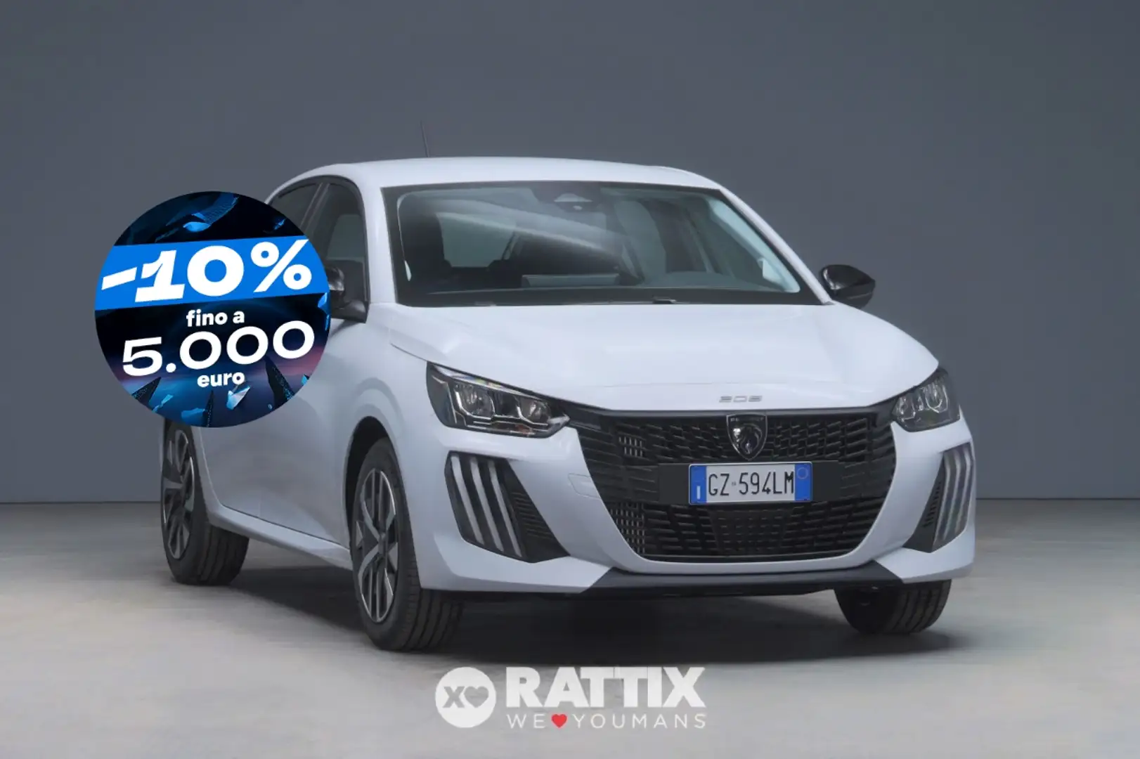 Peugeot 208 1.2 Puretech 100CV Style Weiß - 1