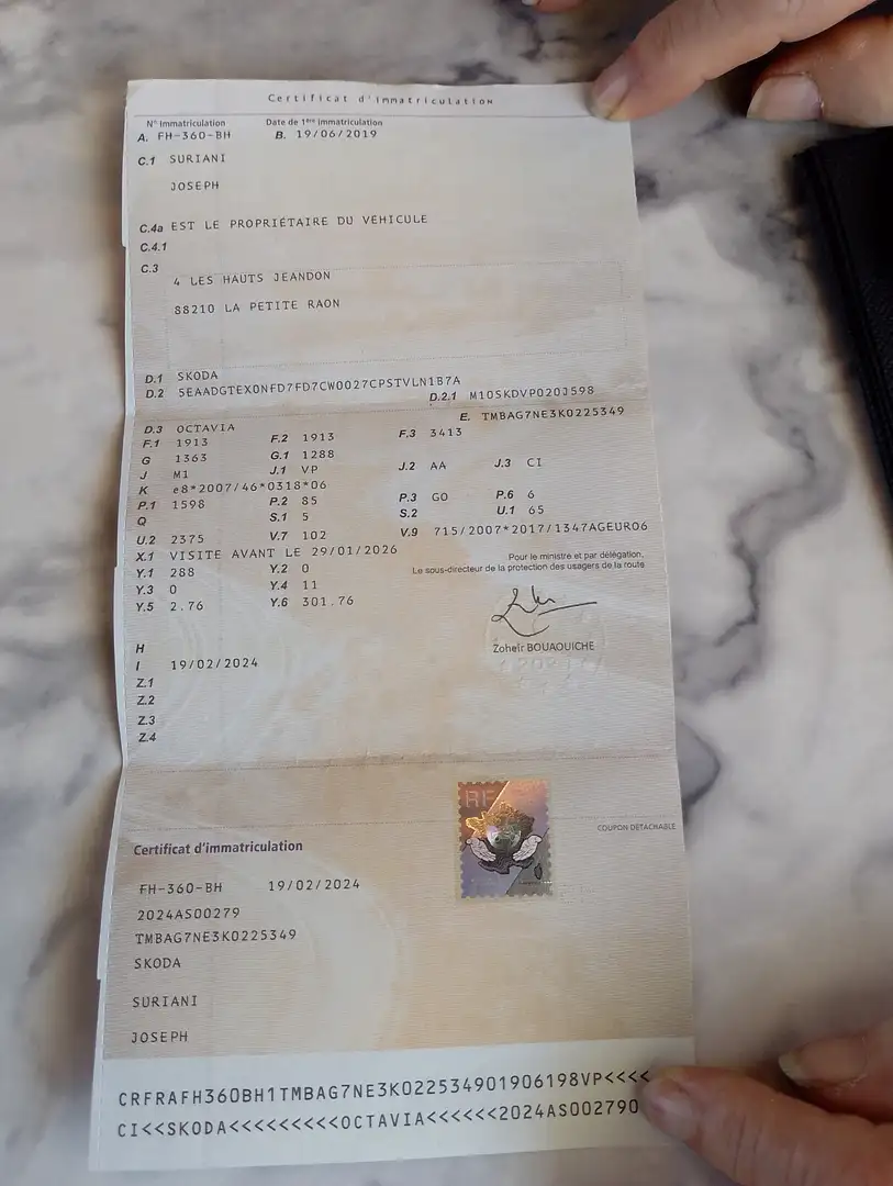 Skoda Octavia Octavia 1.6 TDI 116 ch SCR FAP DSG7 Gris - 1