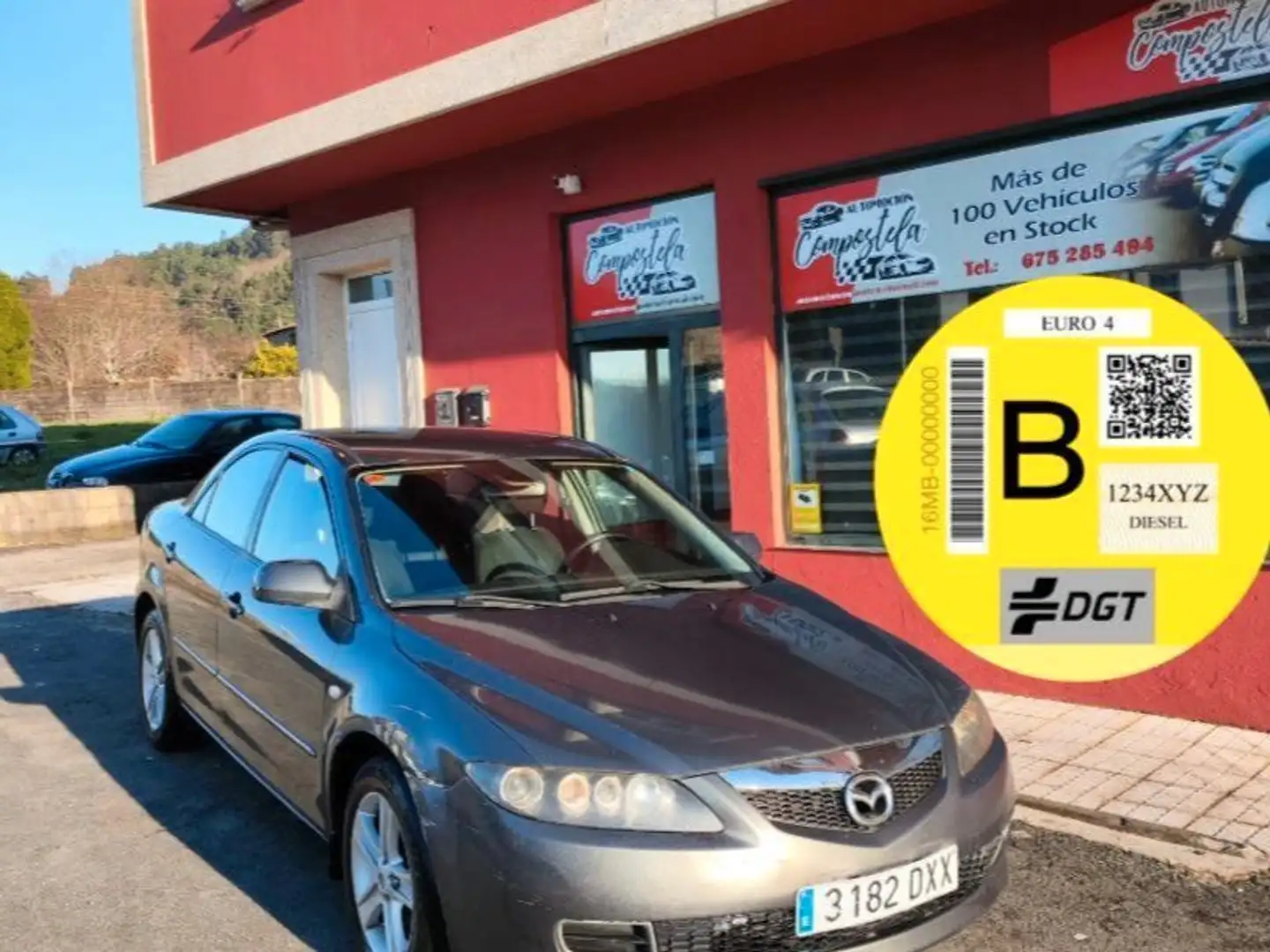 Mazda 6 2.0CRTD 16v Active Gris - 1