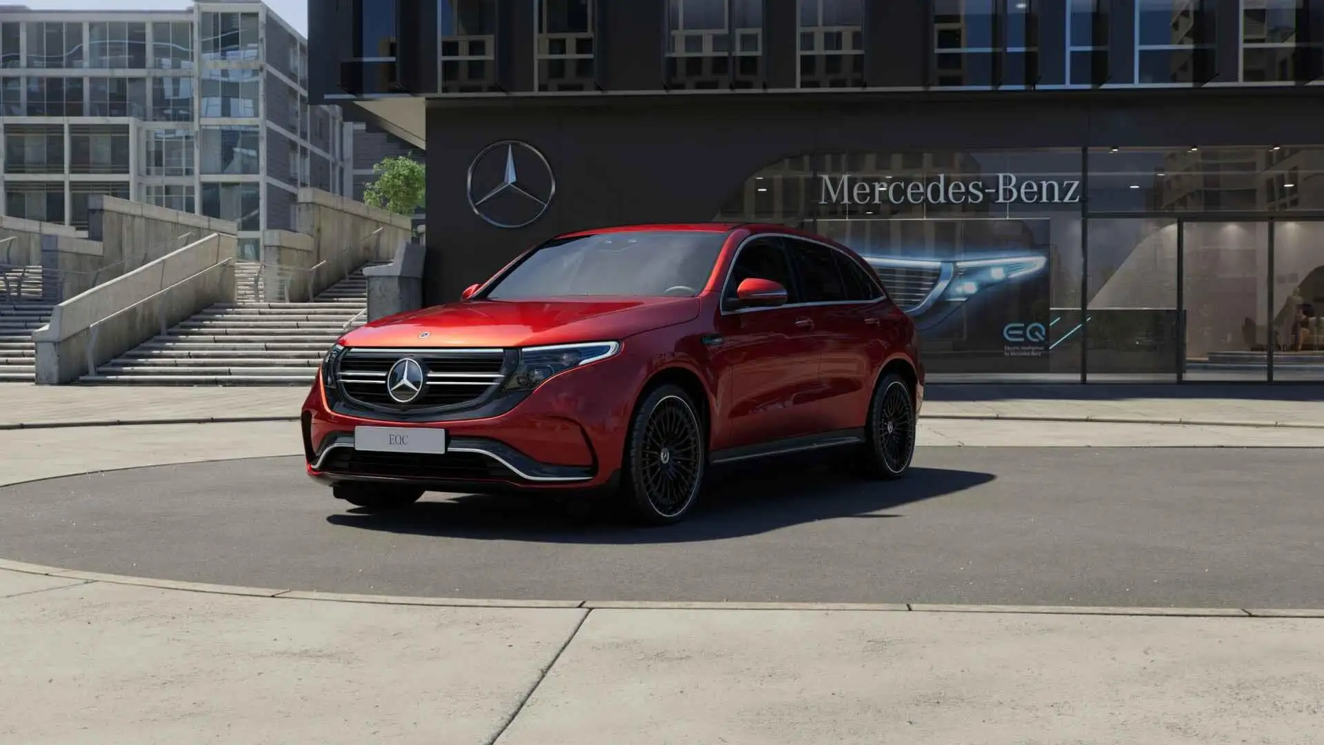 Mercedes-Benz EQC 400 4MATIC AMG Line 80 kWh Rood - 1