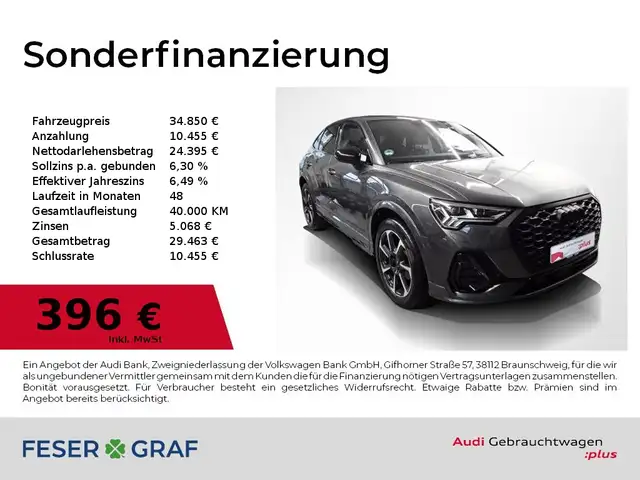 Audi Q3 Sportback 35 TFSI S Line Int Matrix,Navi,AHK,SONOS