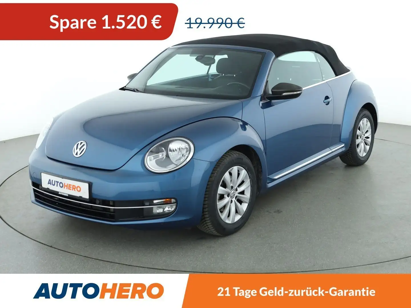 Volkswagen Beetle 2.0 TDI Design BMT*PDC*SHZ*TEMPO*KLIMA*FENDER* Blau - 1