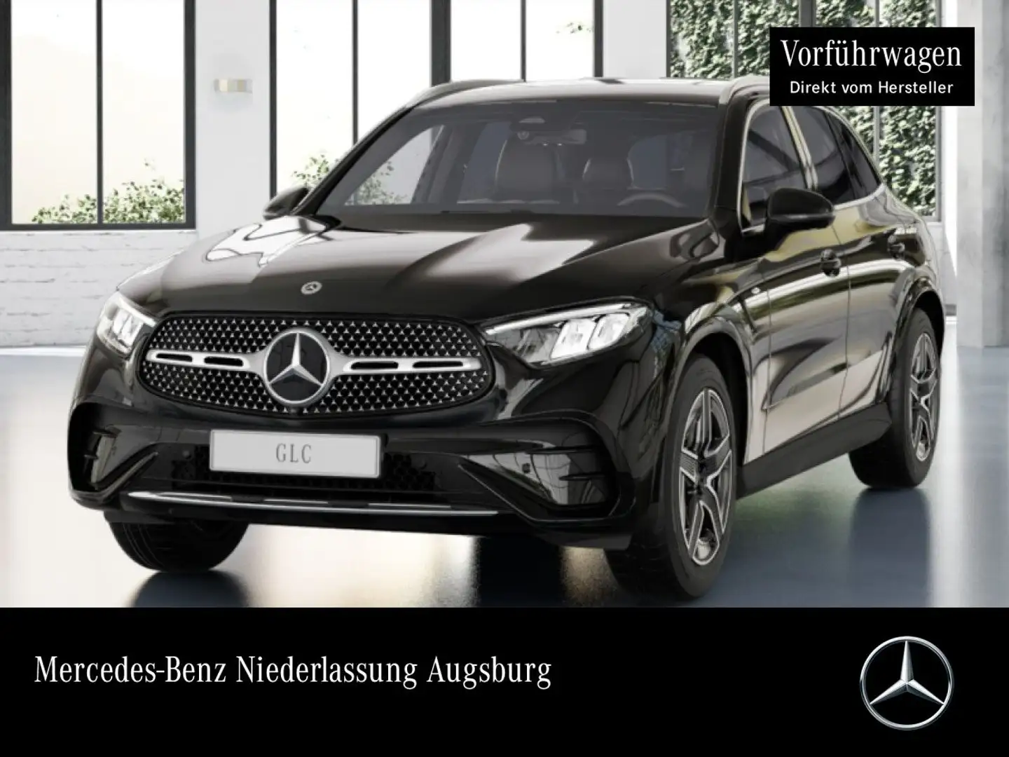 Mercedes-Benz GLC 300 e 4M AMG+360+AHK+LED+TOTW+KEYLESS+9G Zwart - 1