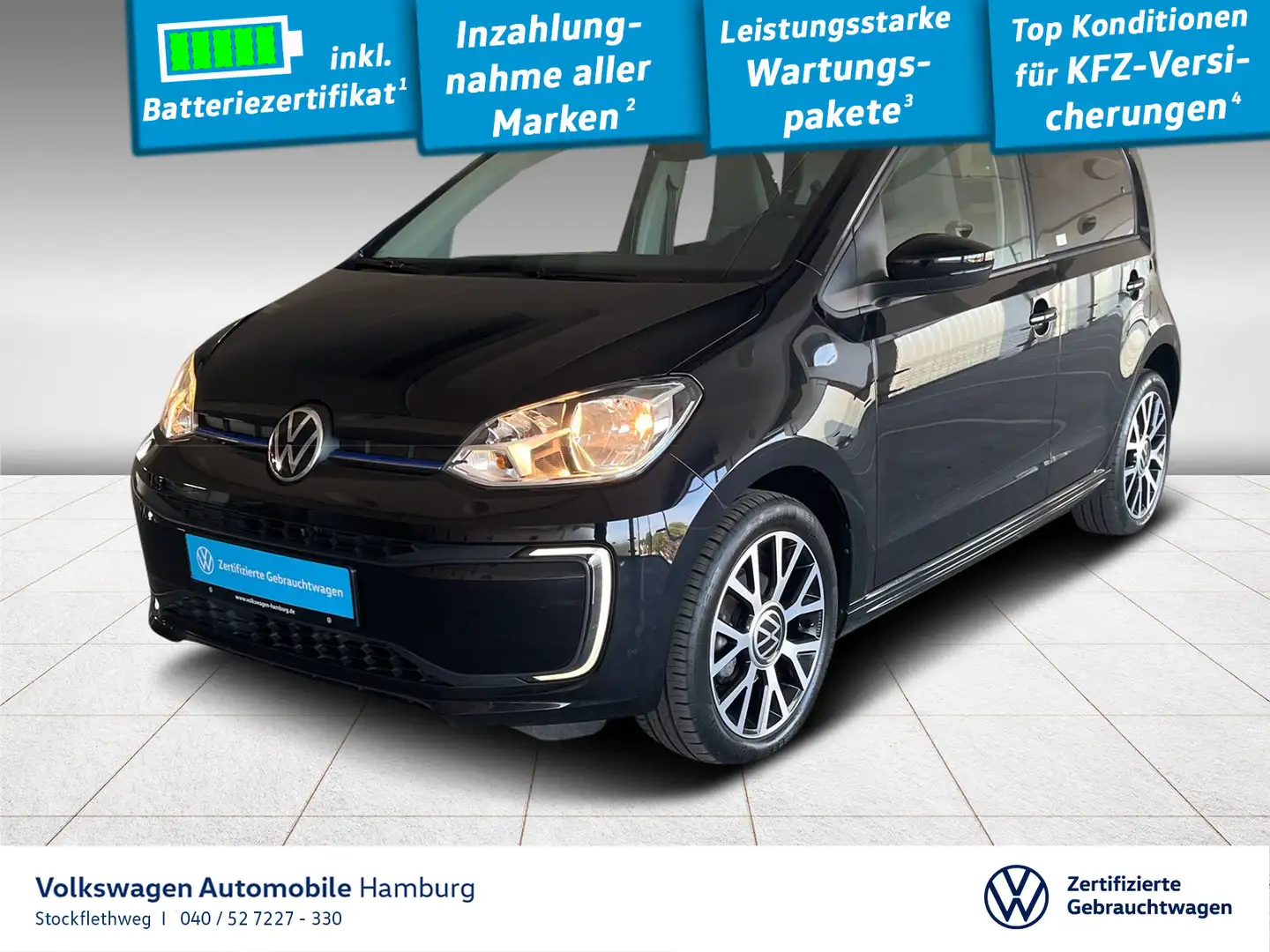 Volkswagen e-up! Style Plus Kamera Sitzhzg Klima CCS-Ladek. Schwarz - 1