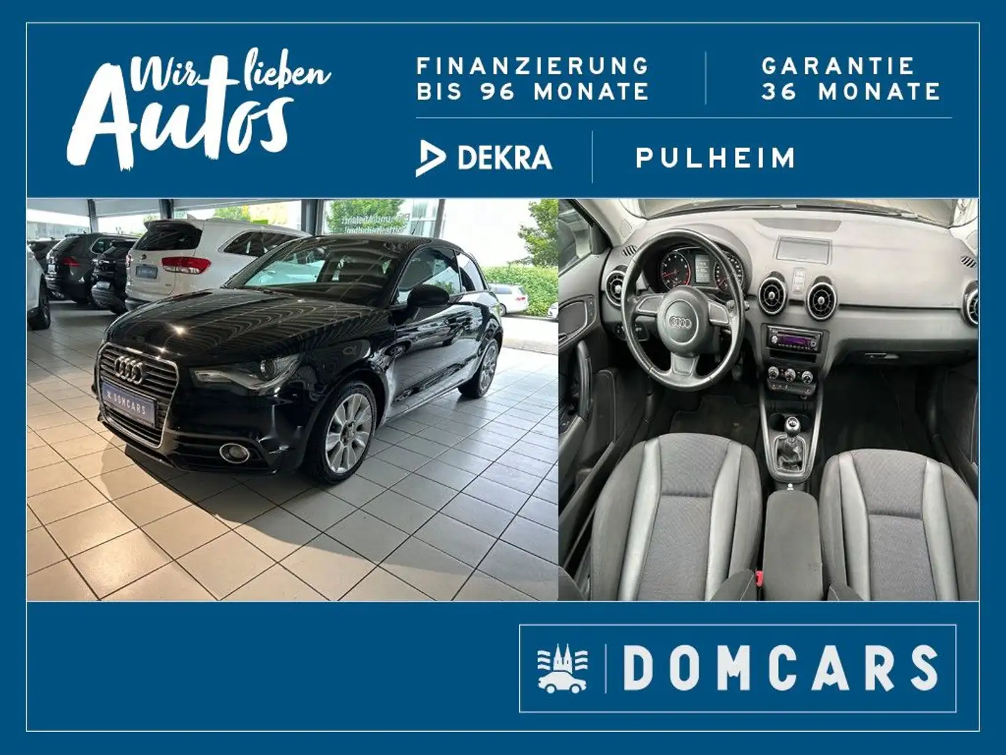 Audi A1 Ambition //XENON/ALU/KLIMA/EURO 5/SERVO// Schwarz - 1