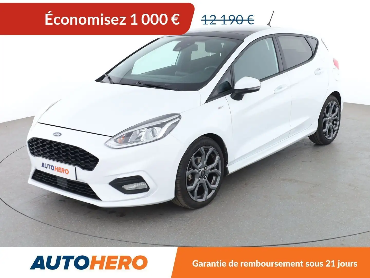 Ford Fiesta 1.0 EcoBoost ST-Line Blanc - 1