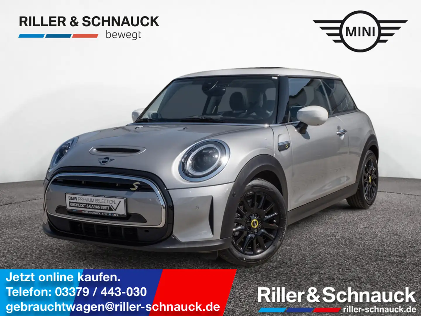 MINI Cooper SE Classic Trim H/K NAVI HUD LED PANO Stříbrná - 1