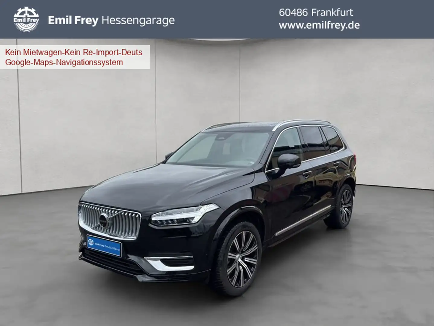 Volvo XC90 XC90 B5 AWD Plus-Bright 7S Glasd Standh 360° AHK Schwarz - 1