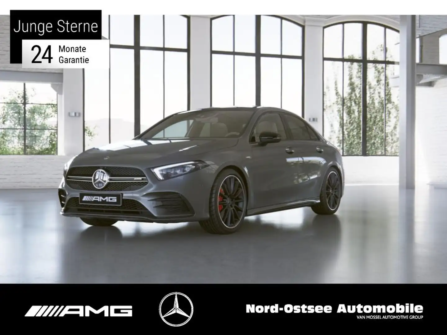 Mercedes-Benz A 35 AMG 4M LIMO KAMERA PANO HUD AHK NIGHT NAVI Gris - 1