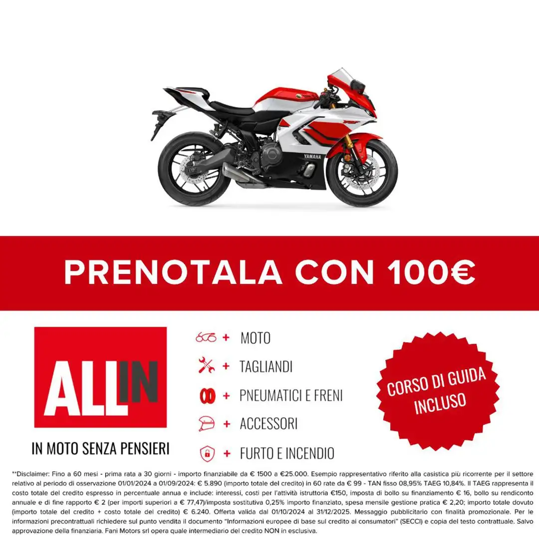 Yamaha YZF-R7 R7 Bianco - 2