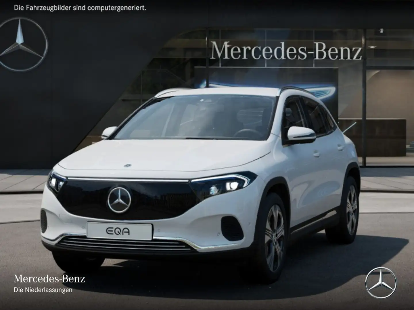Mercedes-Benz EQA 300 4M PROG+ADVANCED+AHK+KAMERA+MEMORY+SPUR Weiß - 2