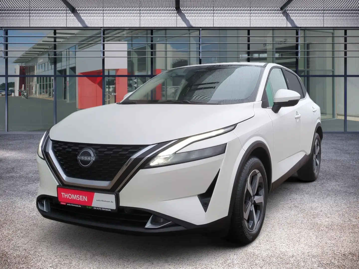 Nissan Qashqai 1.3 DIG-T MHEV N-Connecta Navi LED ACC Blanc - 2