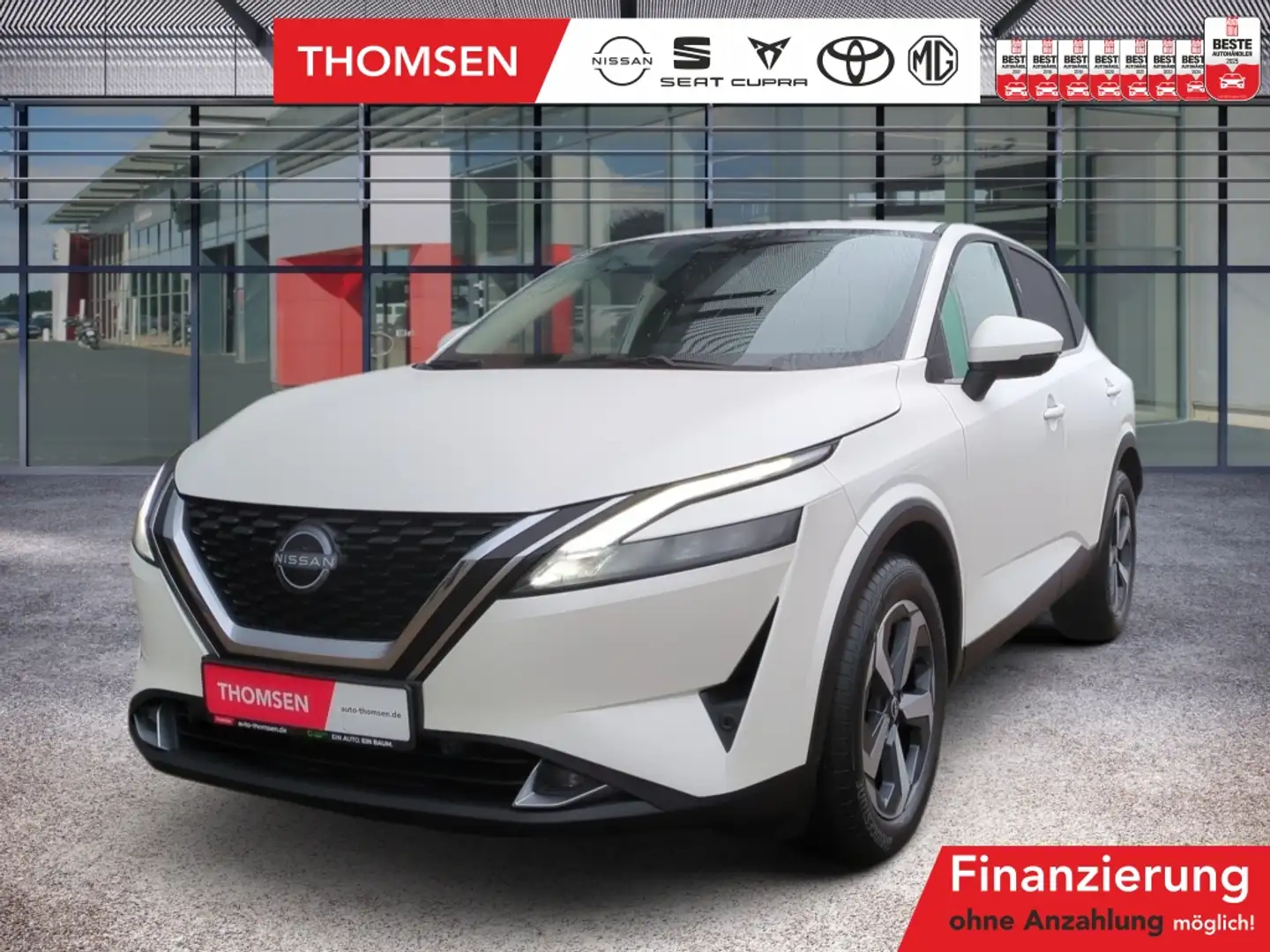 Nissan Qashqai 1.3 DIG-T MHEV N-Connecta Navi LED ACC Blanc - 1