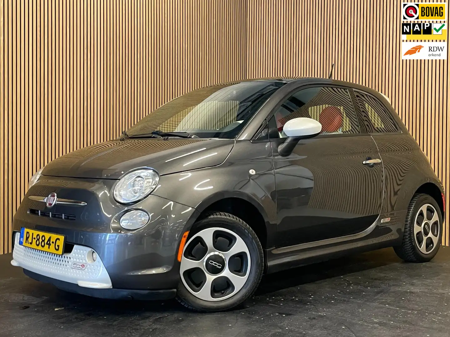 Fiat 500e 24kWh |AUTOMAAT|LEDER|STOELVERW.|AIRCO|CLIMATE, CR Grijs - 1