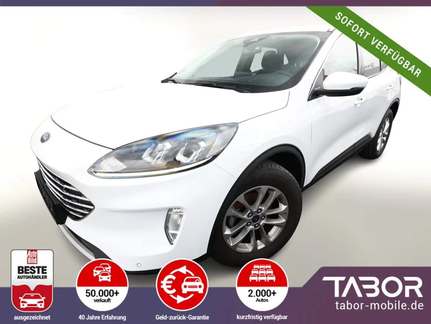 Ford Kuga 1.5 EcoBoost 150 Titanium Nav PDC Kam SHZ Weiß - 1