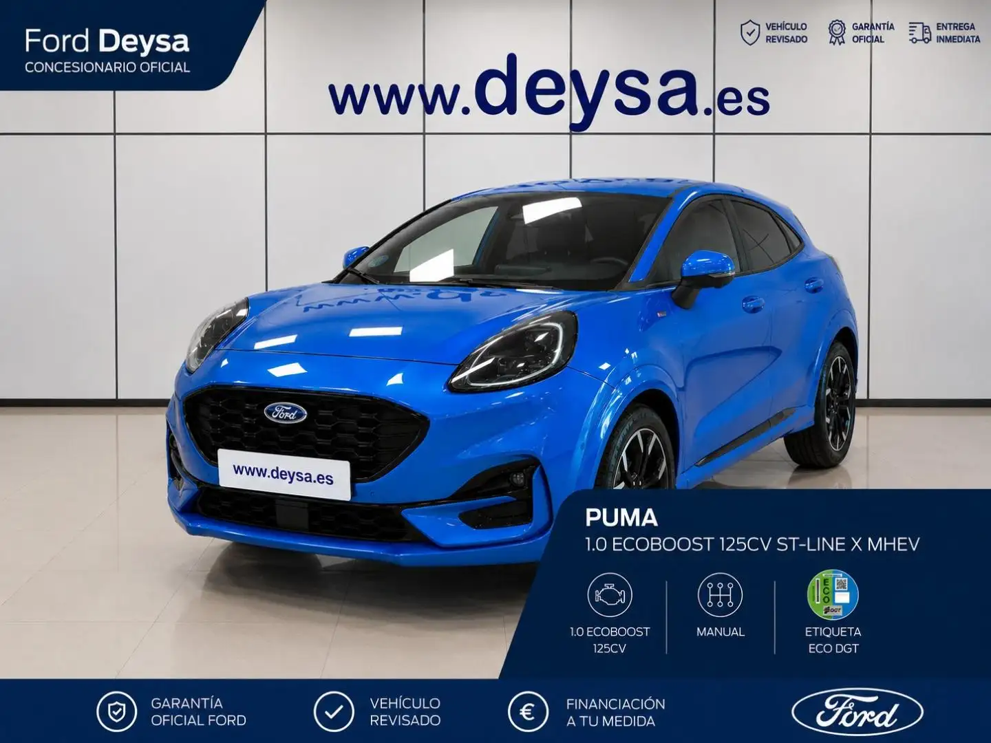 Ford Puma 1.0 EcoBoost MHEV ST-Line X 125 Azul - 1