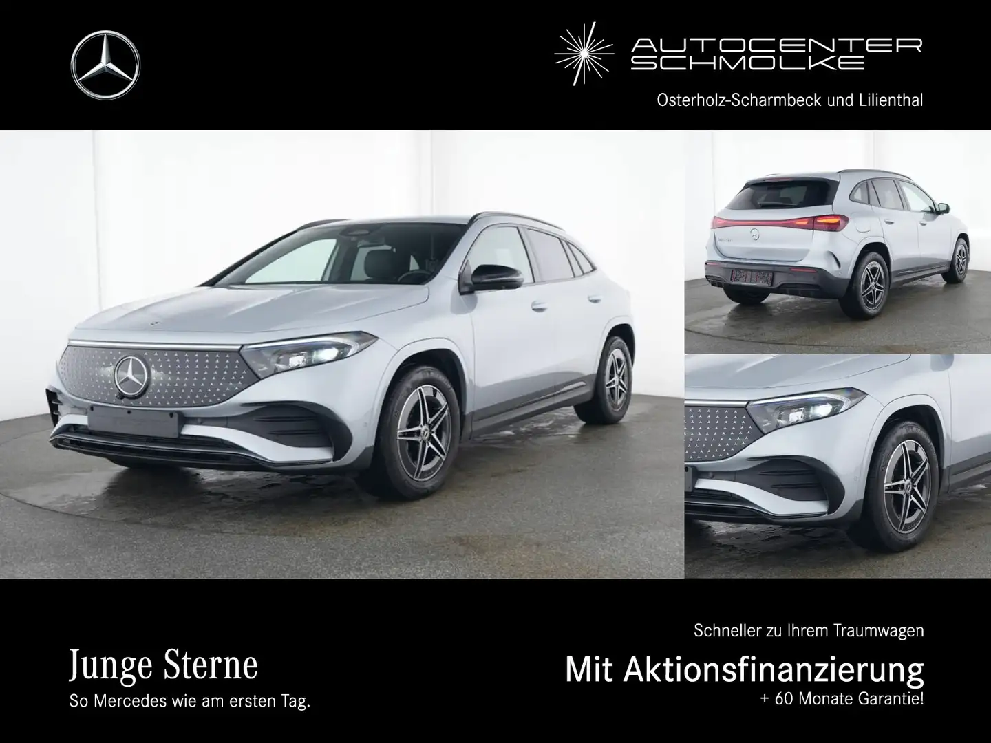 Mercedes-Benz EQA 250 EQA 250+ AMG+ 360°*NIGHT-PAKET*LED*TOTWINKEL*etc Silber - 1