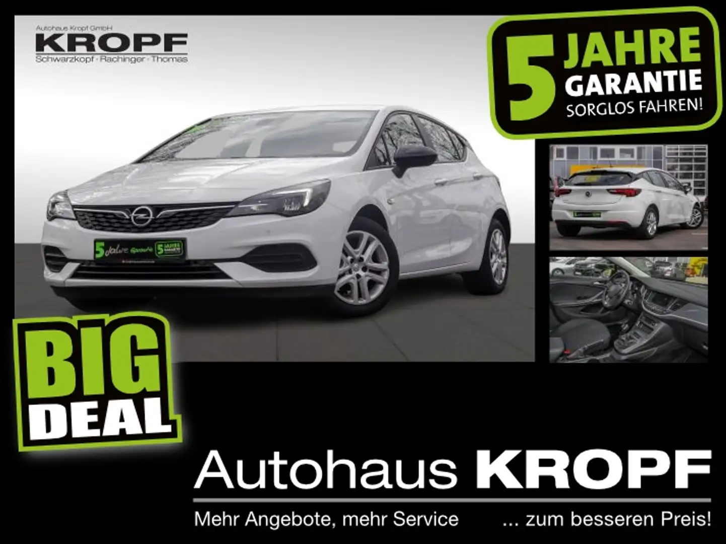 Opel Astra K 1.2 Turbo Edition LM LED W-Paket PDC Wit - 1
