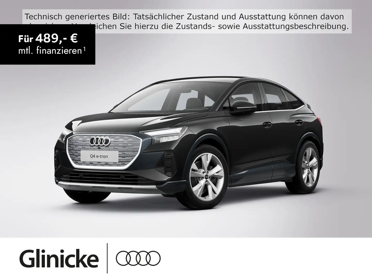 Audi Q4 e-tron 45 e-tron 77kWh SiHz Kamera Schwarz - 1