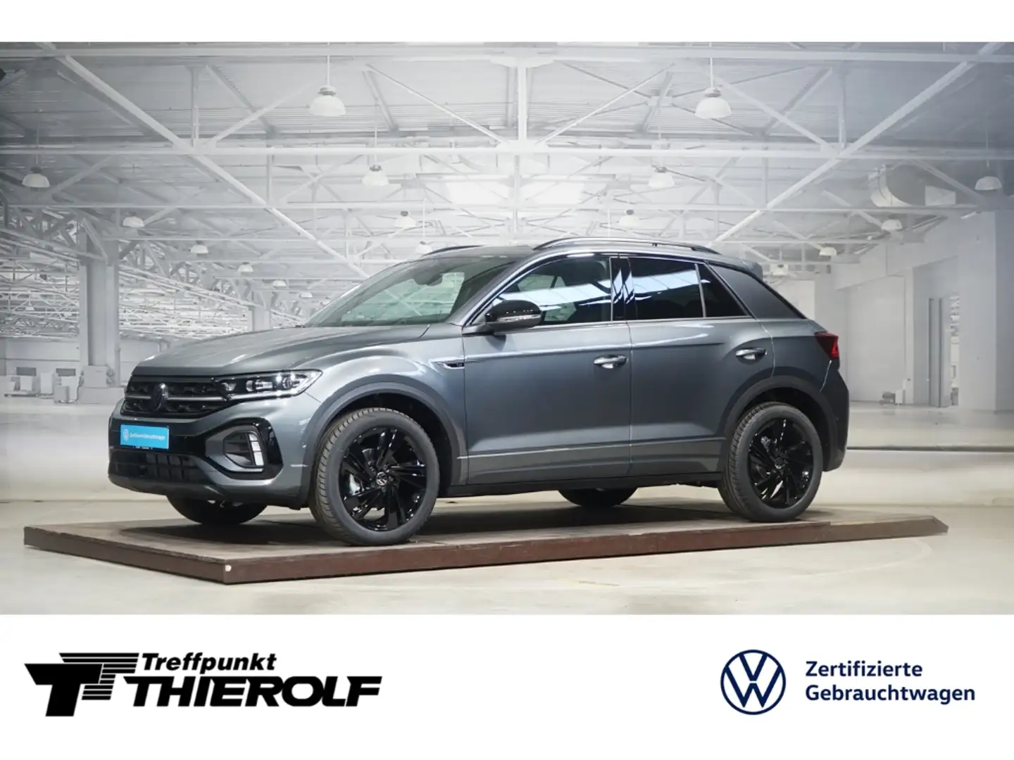 Volkswagen T-Roc R-Line 1.5 TSI DSG Pano IQ.DRIVE Matrix AHK Grau - 1