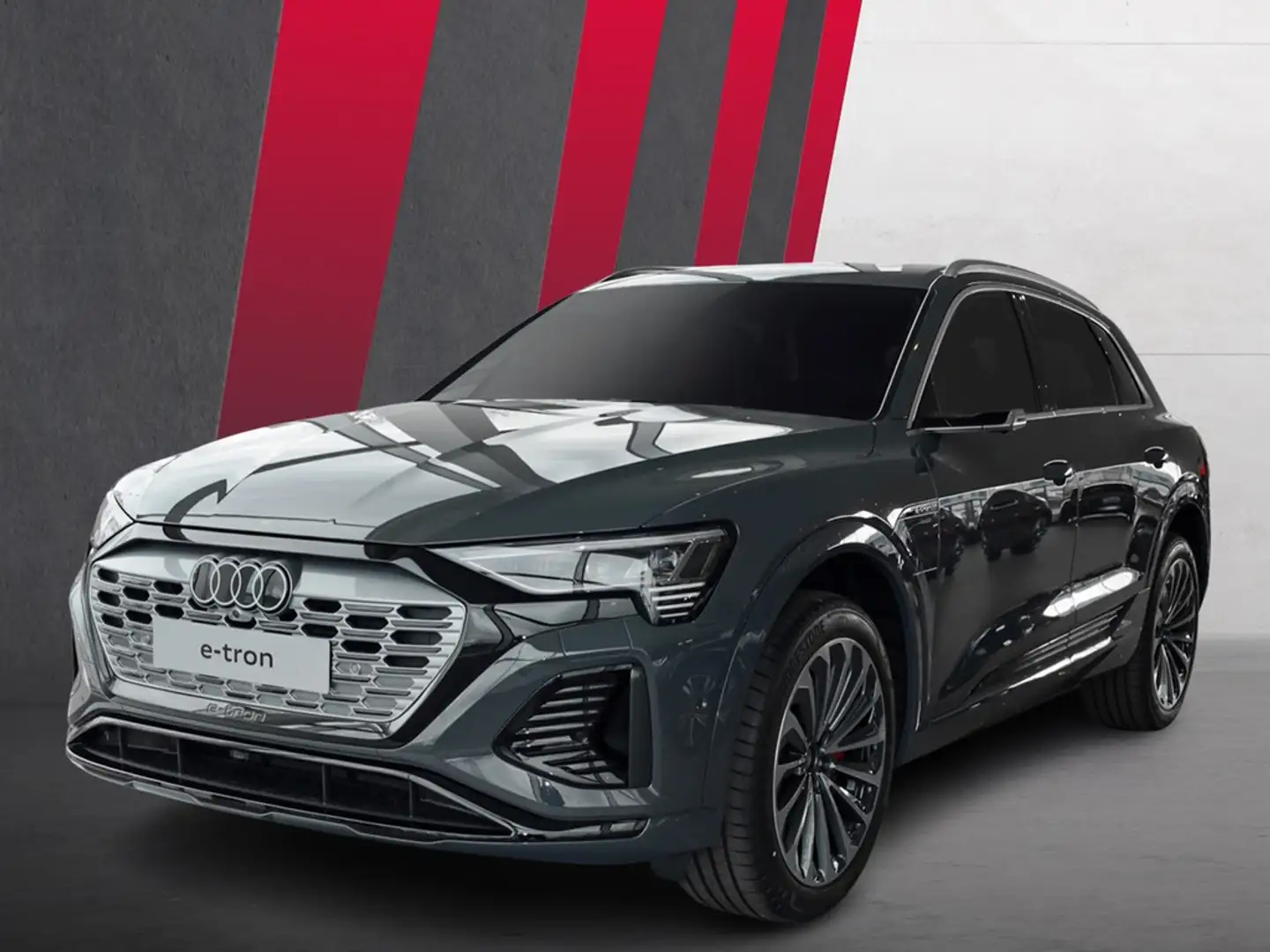 Audi Q8 e-tron S line 55 quattro *Navi*Pano*Matrix* Grau - 2
