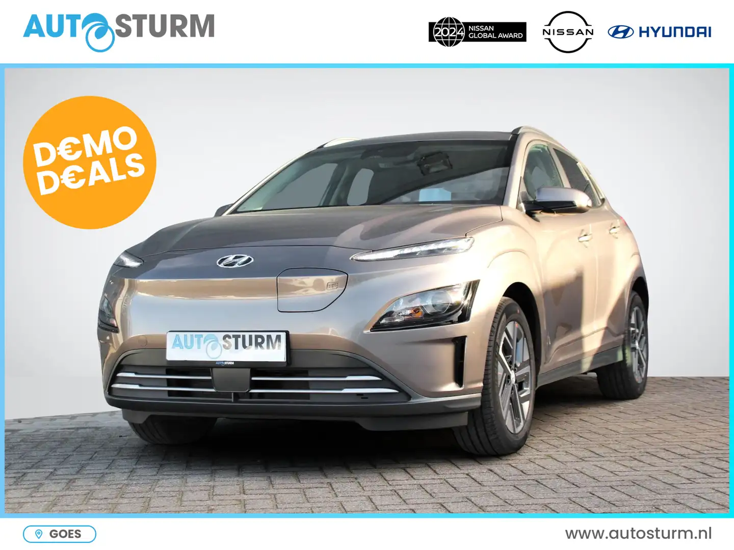 Hyundai KONA EV Fashion 39 kWh | Head-Up Display | Navigatie | Bruin - 1