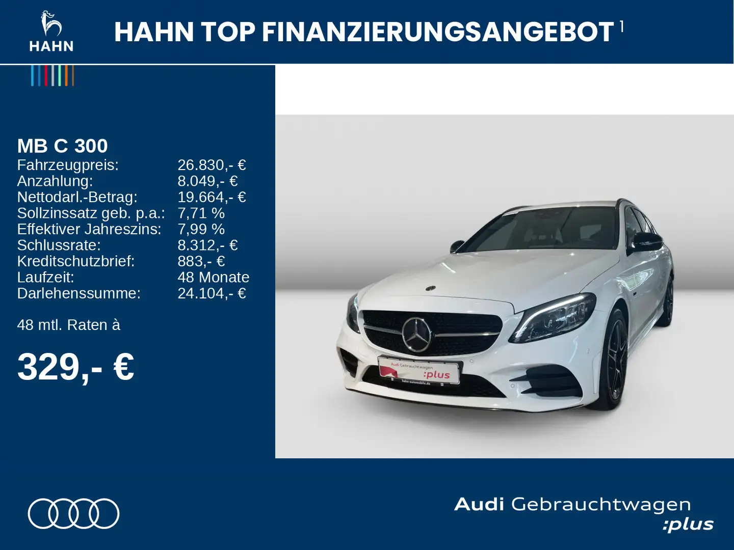 Mercedes-Benz C 300 de T Edition AMG Line AHK Cam LED Weiß - 2