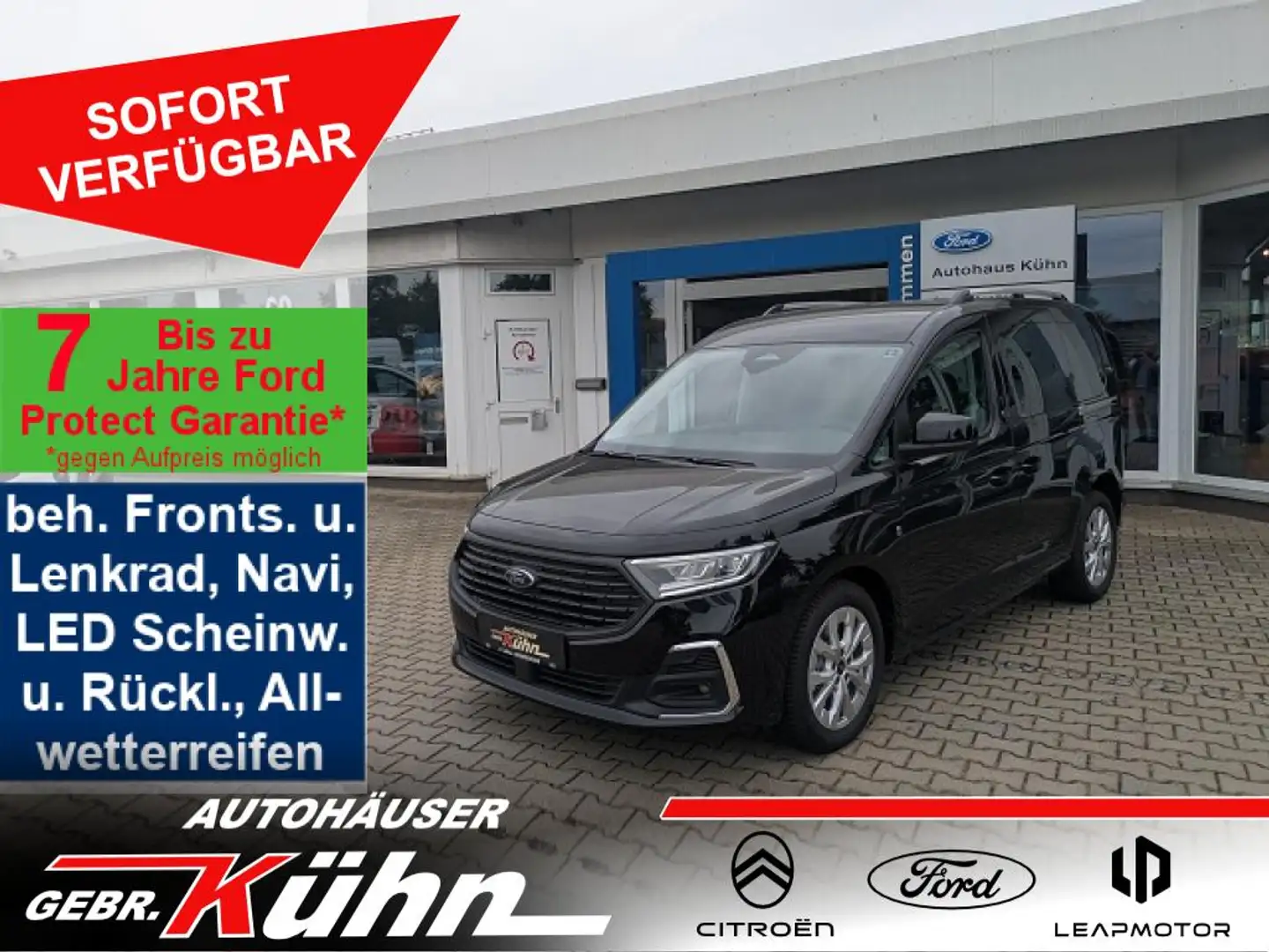 Ford Tourneo Connect 1.5 Aut. TITANIUM - LED, Sitzh., Allw., LED-Rückl. Noir - 1