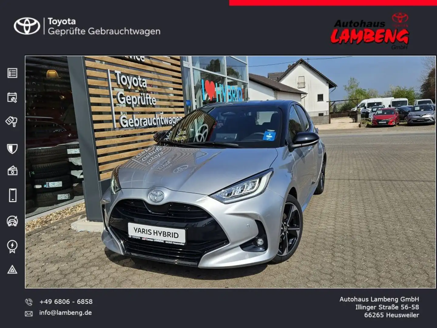 Toyota Yaris Hybrid 130 1.5 VVT-i Premiere Edition Argent - 1