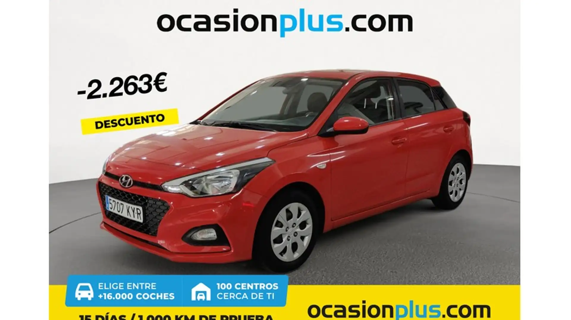 Hyundai i20 1.2 MPI Essence Rojo - 1