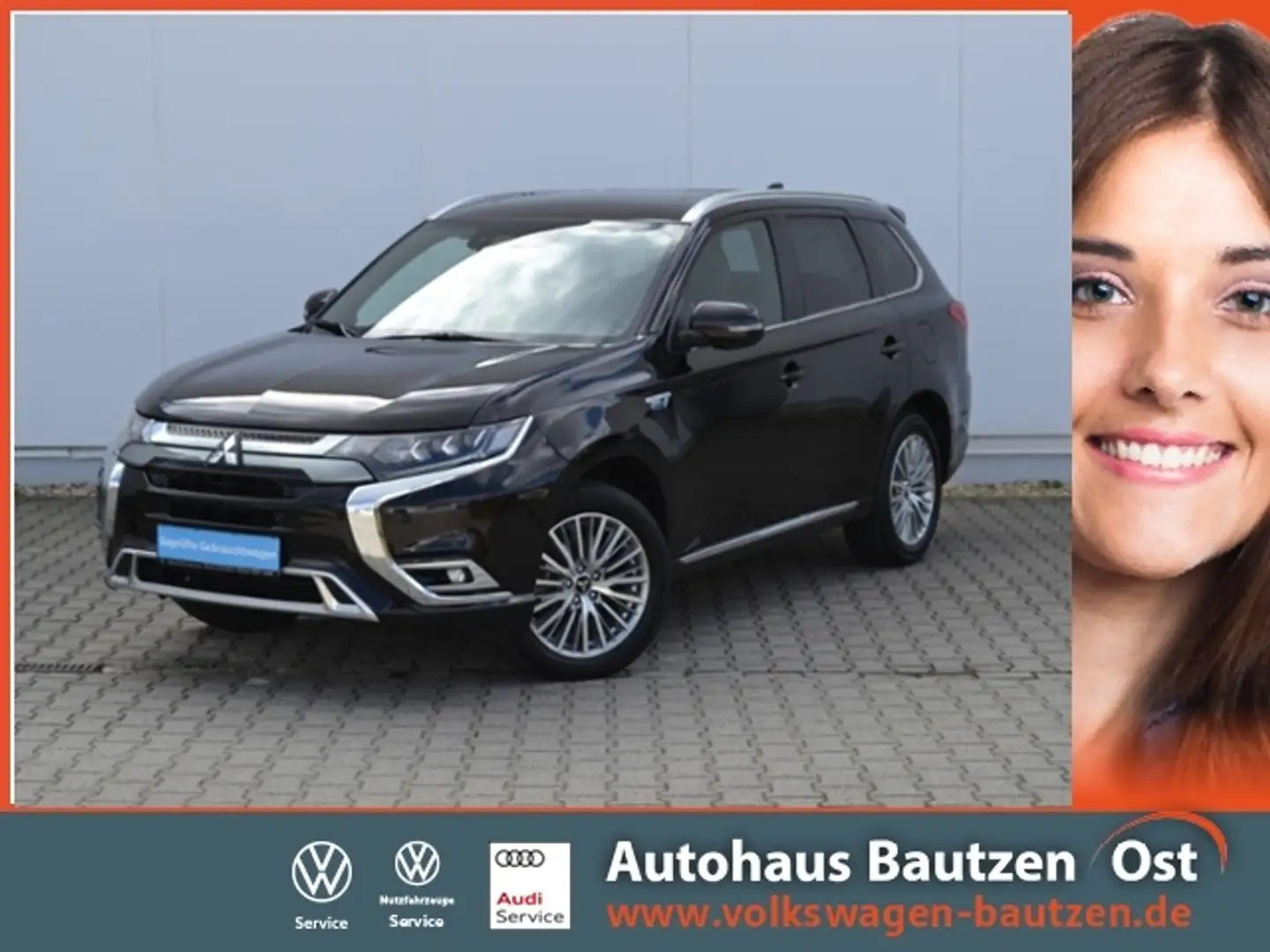 Mitsubishi Outlander 2.4 PHEV Top 4WD STAND-HZ/18-ZOLL/LED/SCHIEBEDACH Schwarz - 1