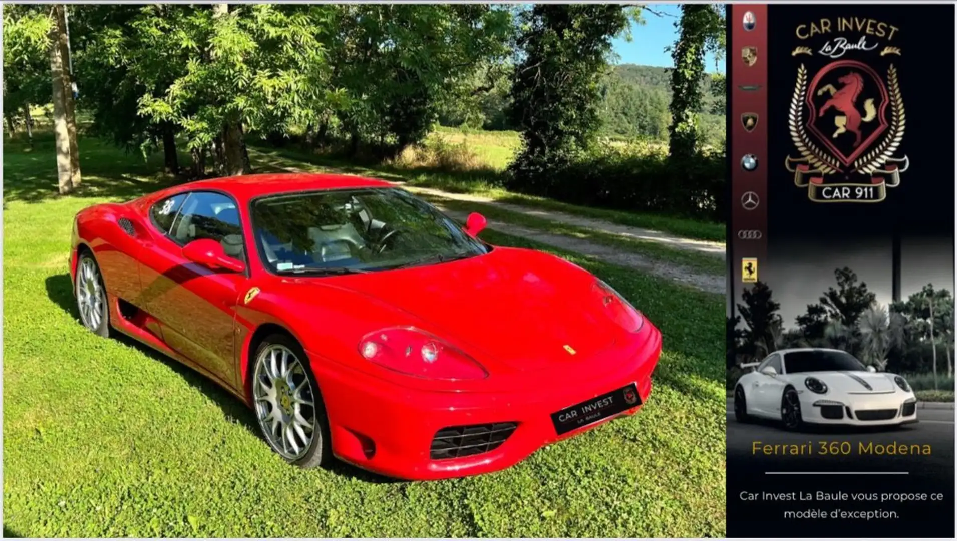 Ferrari 360 F360 V8 F1 400ch 34 Cv Rood - 1