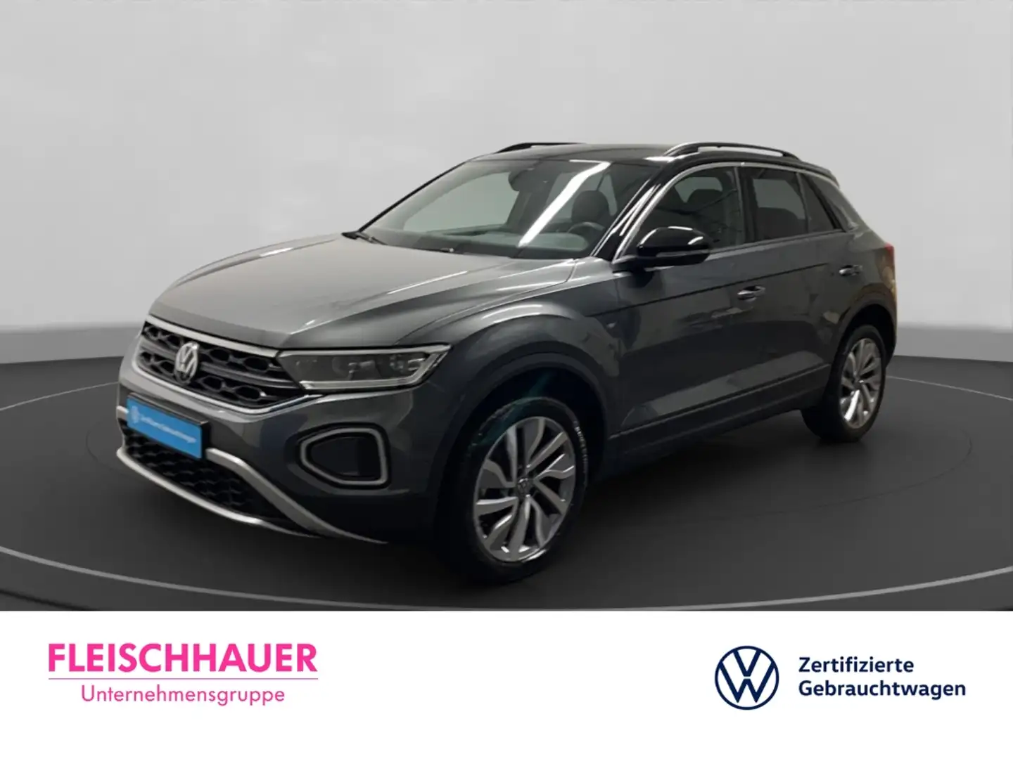 Volkswagen T-Roc 2.0 TDI Goal Life ACC Keyless Navi AHK CarPlay DAB Grau - 1