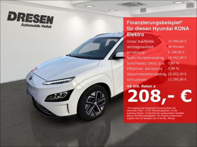 Imagine Hyundai KONA MJ21 (150kW) TREND-Paket NAVI LED WÄRMEPUMPE