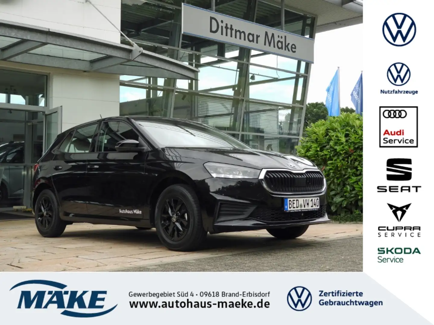Skoda Fabia 1.0 MPI Ambition LED GRA SHZ CLIMATRONIC Schwarz - 1