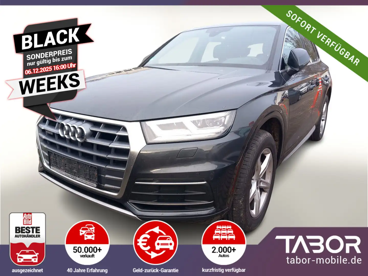 Audi Q5 45 TFSI S-tronic quattro sport Nav PDC eHk Grau - 1